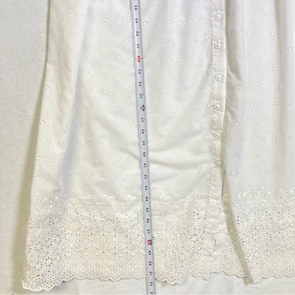 Vintage Bonnie Srauss  Maxi Dress Women's  Embroidered Size 10 White - Picture 12 of 16